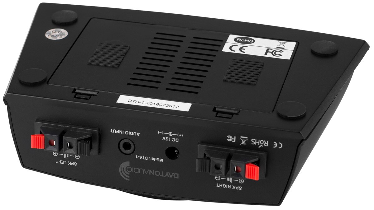 Dayton Audio DTA1 Class D AC/DC Battery Powered Mini Amplifier 15 WPC